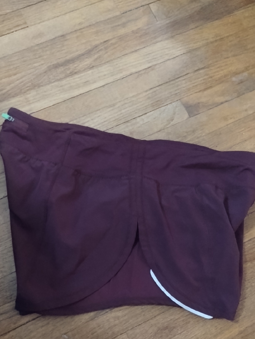 Women's Burgundy Active Shorts - Picture 6 of 6